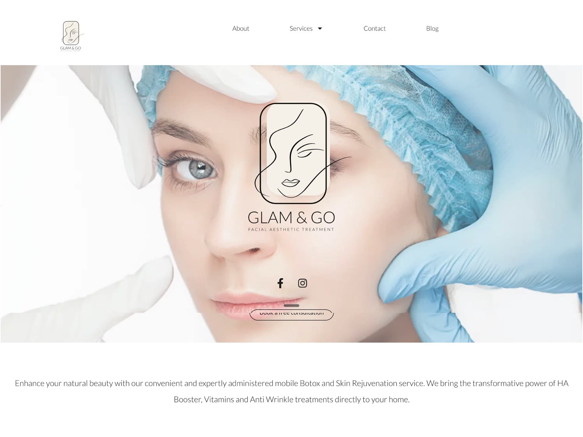 Il sito Glam & Go London